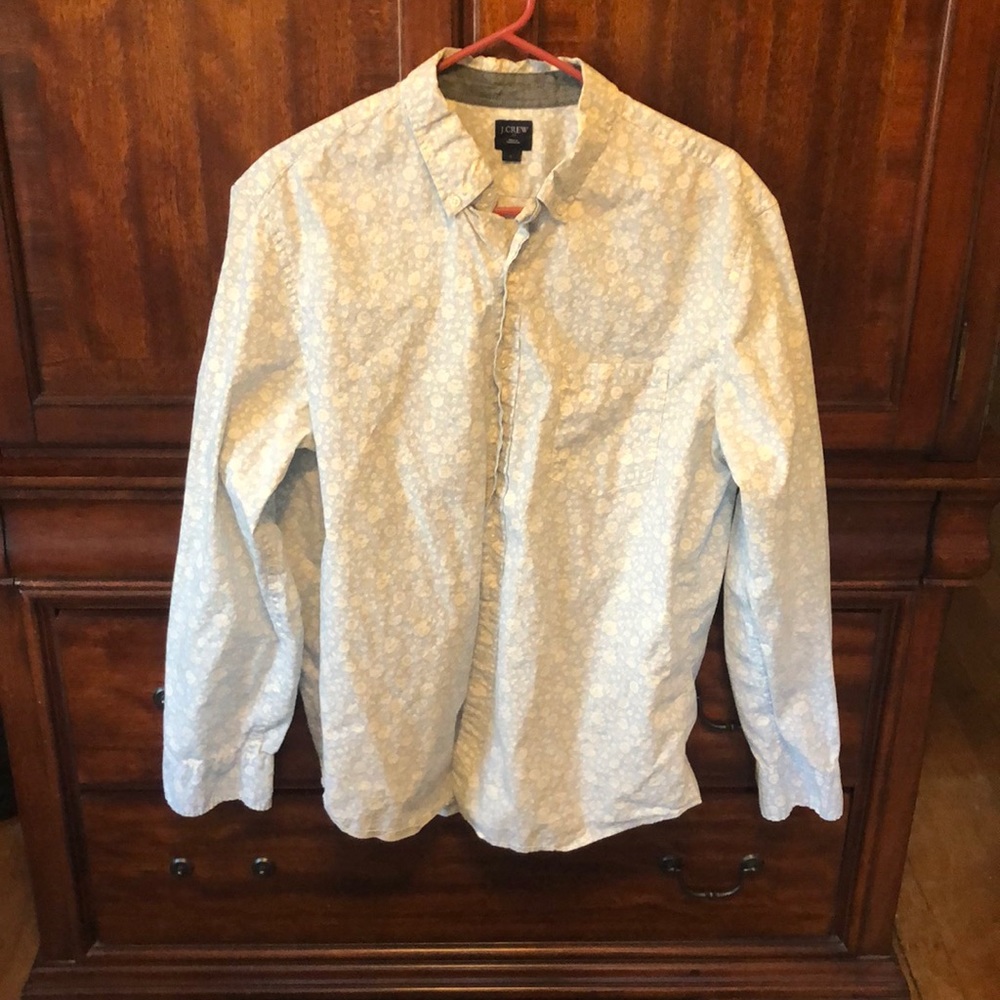 Floral JCrew buttoned down shirt